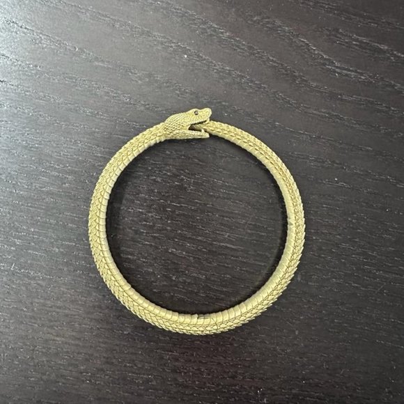 Brass Snake ouroboros bracelet - Picture 1 of 5